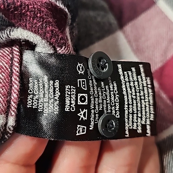 FOX small plaid button down long sleeve shirt - Picture 8 of 8